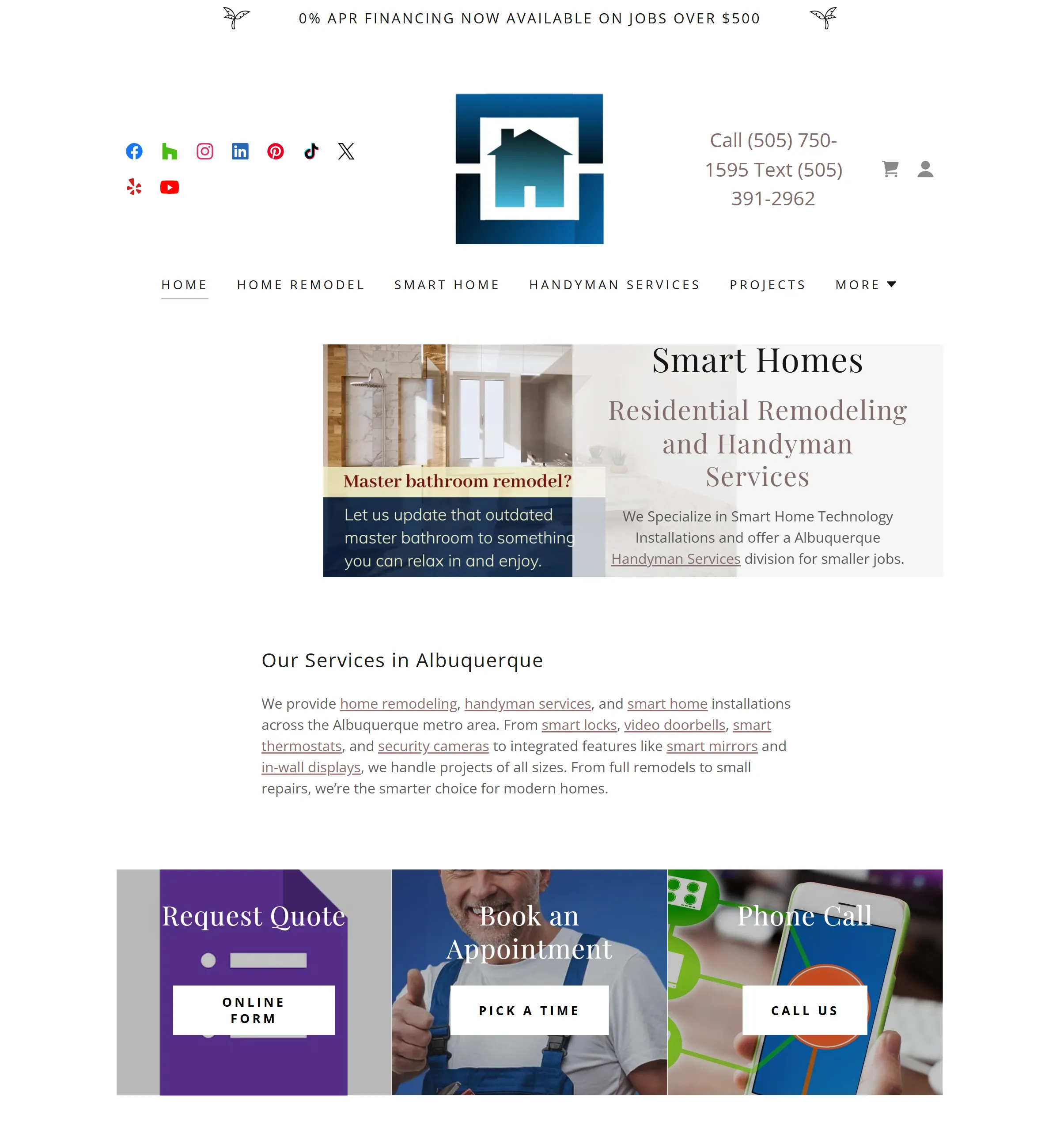 Smart Homes website